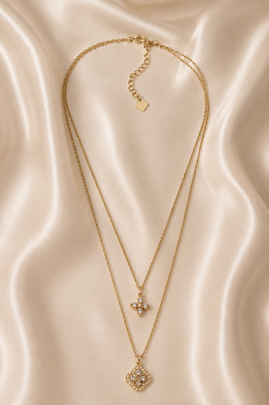 Necklace double | Cristalina
